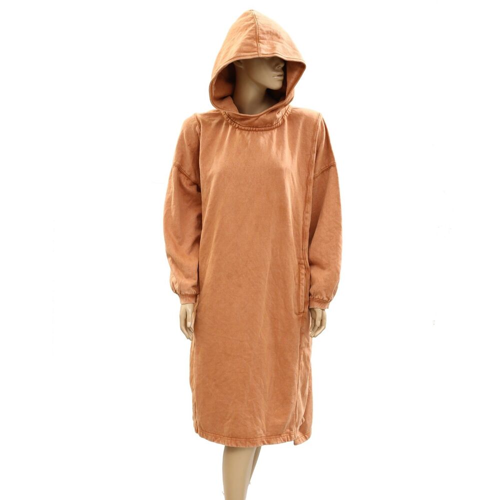 Free People We The Free Maxi Hoodie Sweatshirt Dress Oversized Cotton S 284412